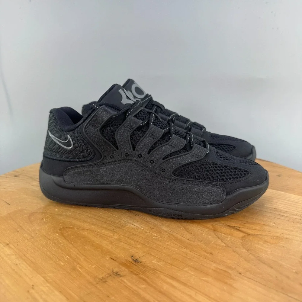 Mens 5.5 / Womens 7 - Nike KD18 Basketball Shoes 'Triple Black' Kevin Durant NEW